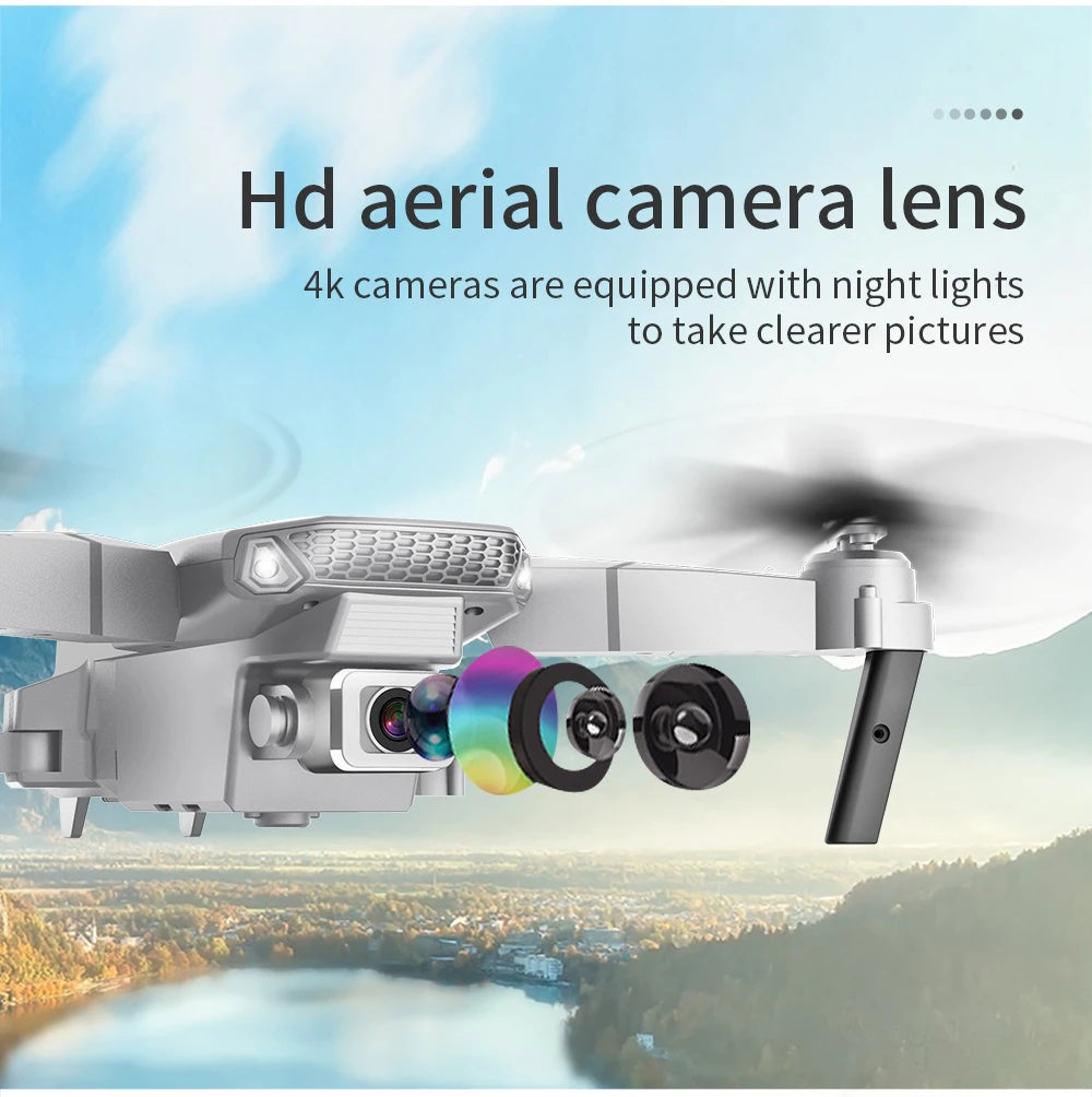E88 Pro Foldable Drone — 4K HD Dual Camera, WiFi FPV & 15-Min Flight