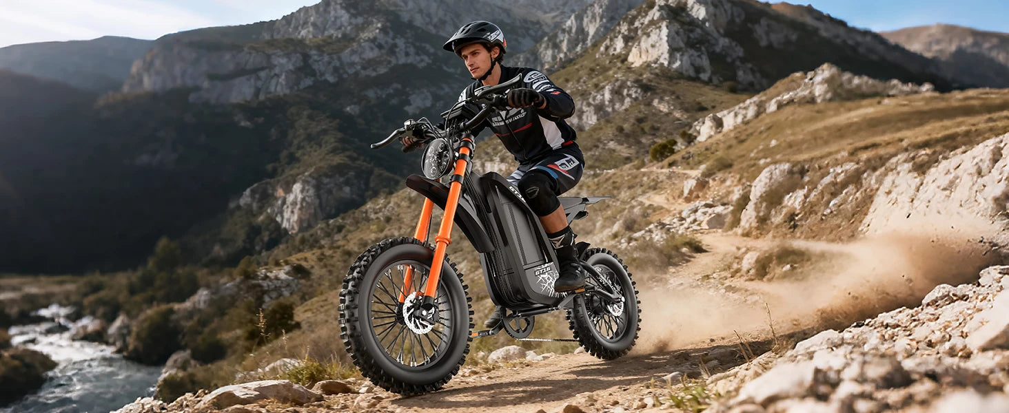 GT16 1500W Electric Motorcycle – 48V 25AH Battery, 65-Mile Range, 35 MPH