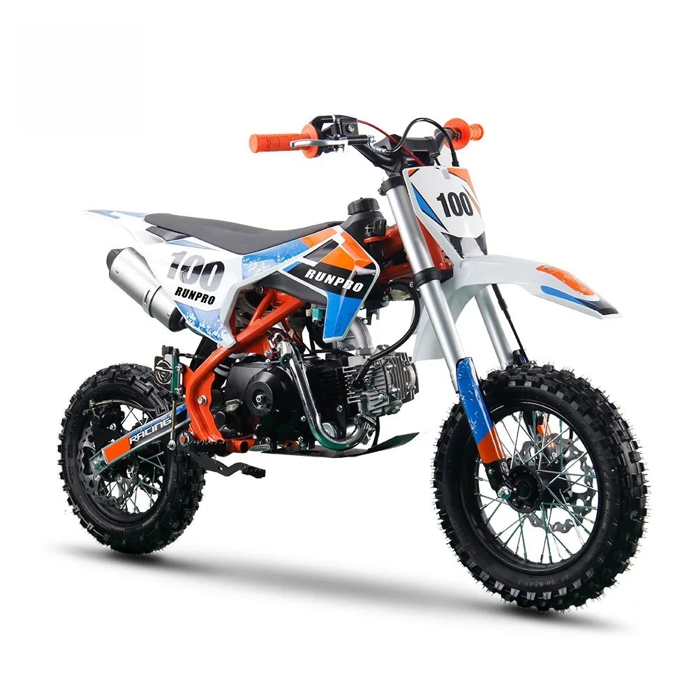 110cc Gas-Powered Dirt Bike – Off-Road Pit Bike with Hydraulic Suspension