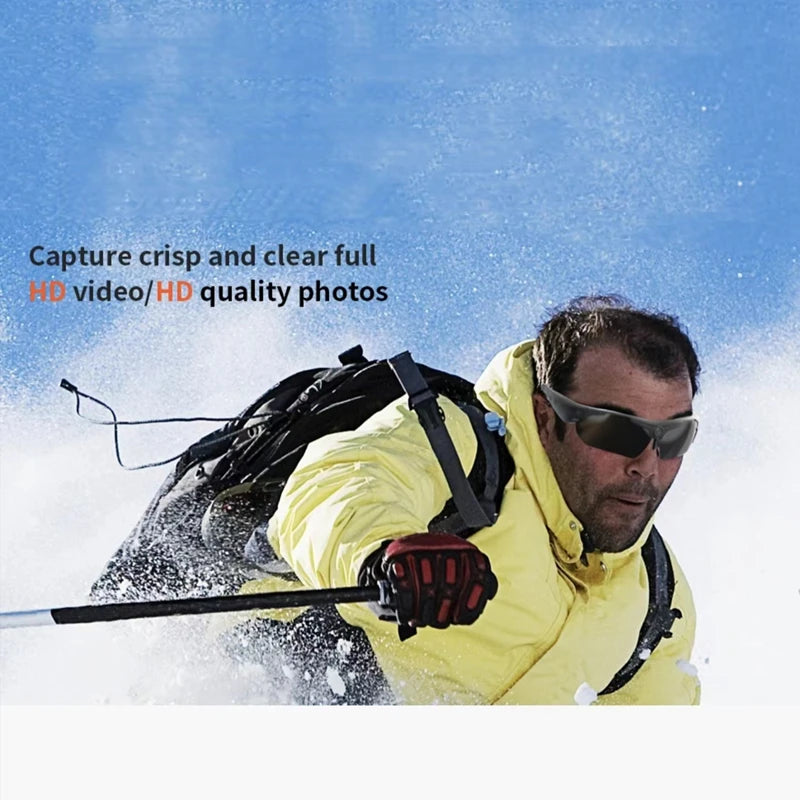 Smart Cycling Glasses with 1080p Camera – Bluetooth, Voice Assistant, 64GB