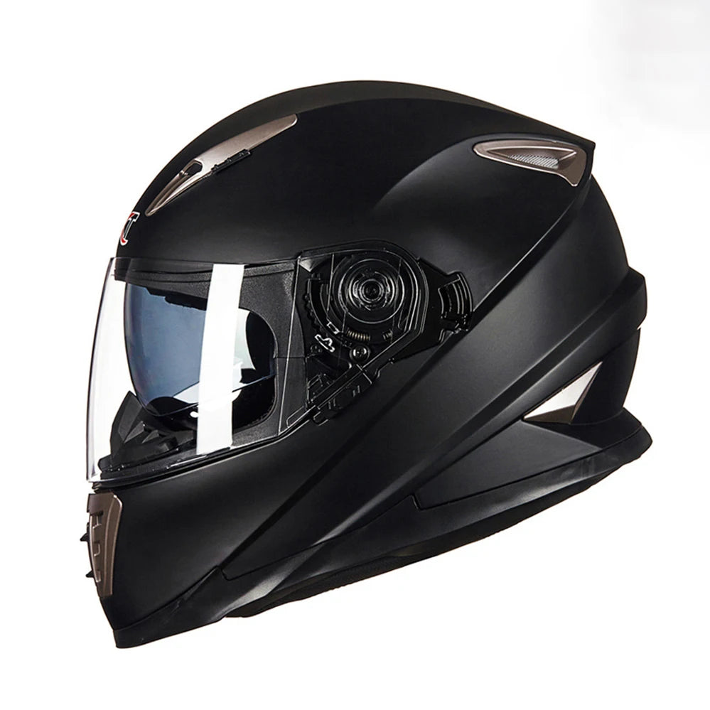 Full Face Motorcycle Helmet – DOT Approved, ABS Shell, M/L/XL