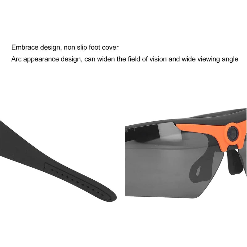 Smart Cycling Glasses with 1080p Camera – Bluetooth, Voice Assistant, 64GB