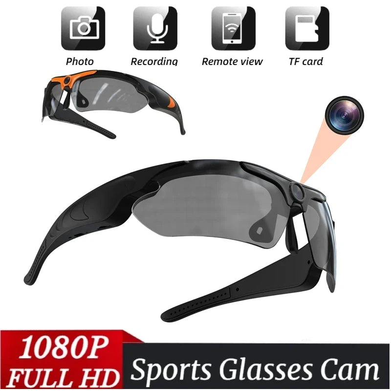 Smart Cycling Glasses with 1080p Camera – Bluetooth, Voice Assistant, 64GB
