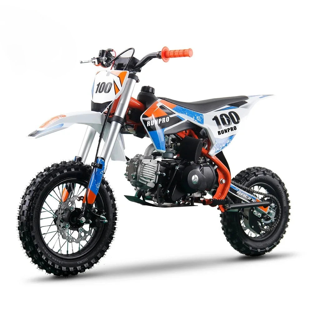 110cc Gas-Powered Dirt Bike – Off-Road Pit Bike with Hydraulic Suspension
