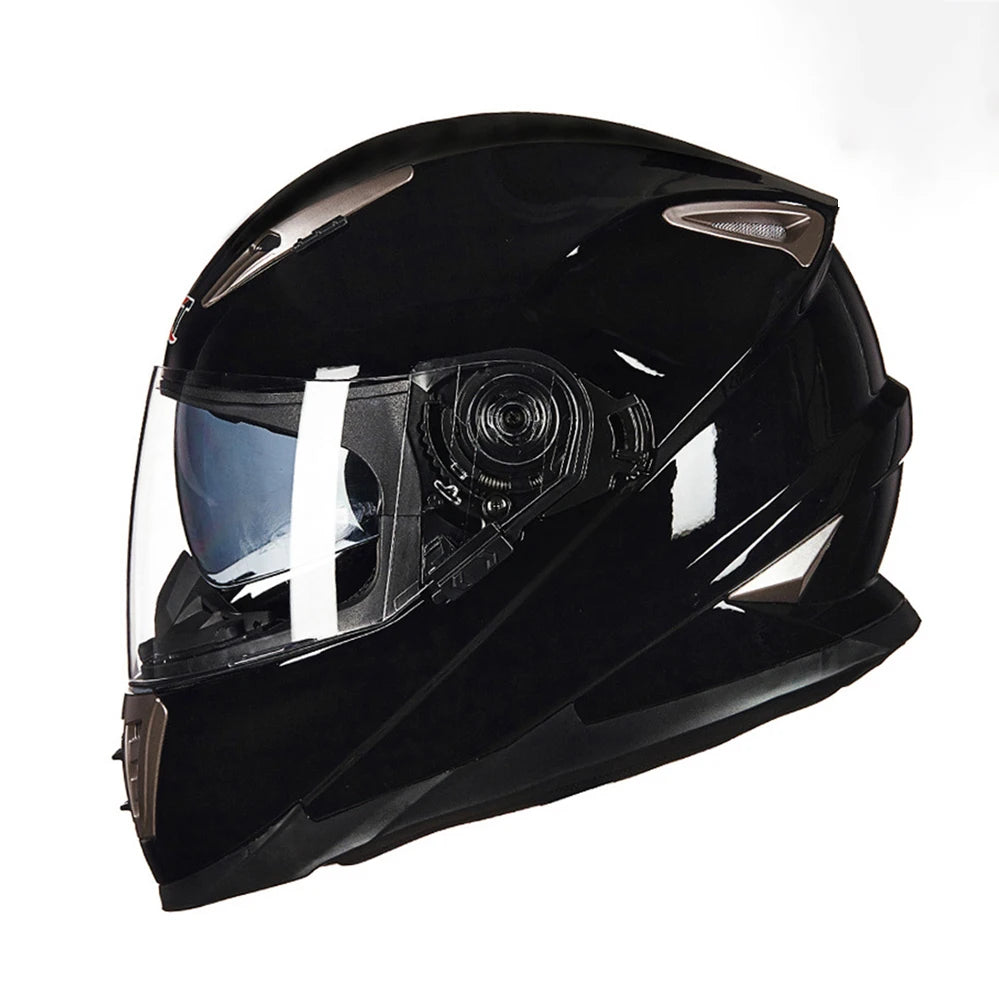 Full Face Motorcycle Helmet – DOT Approved, ABS Shell, M/L/XL