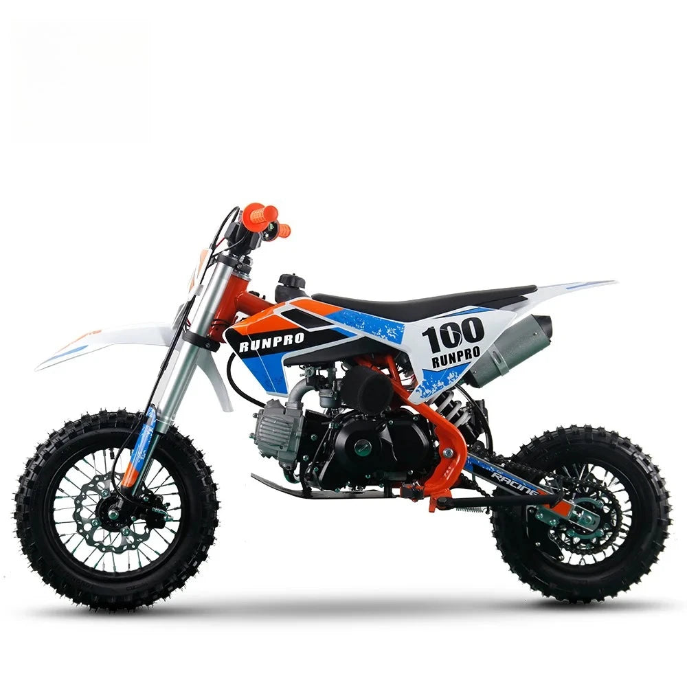 110cc Gas-Powered Dirt Bike – Off-Road Pit Bike with Hydraulic Suspension