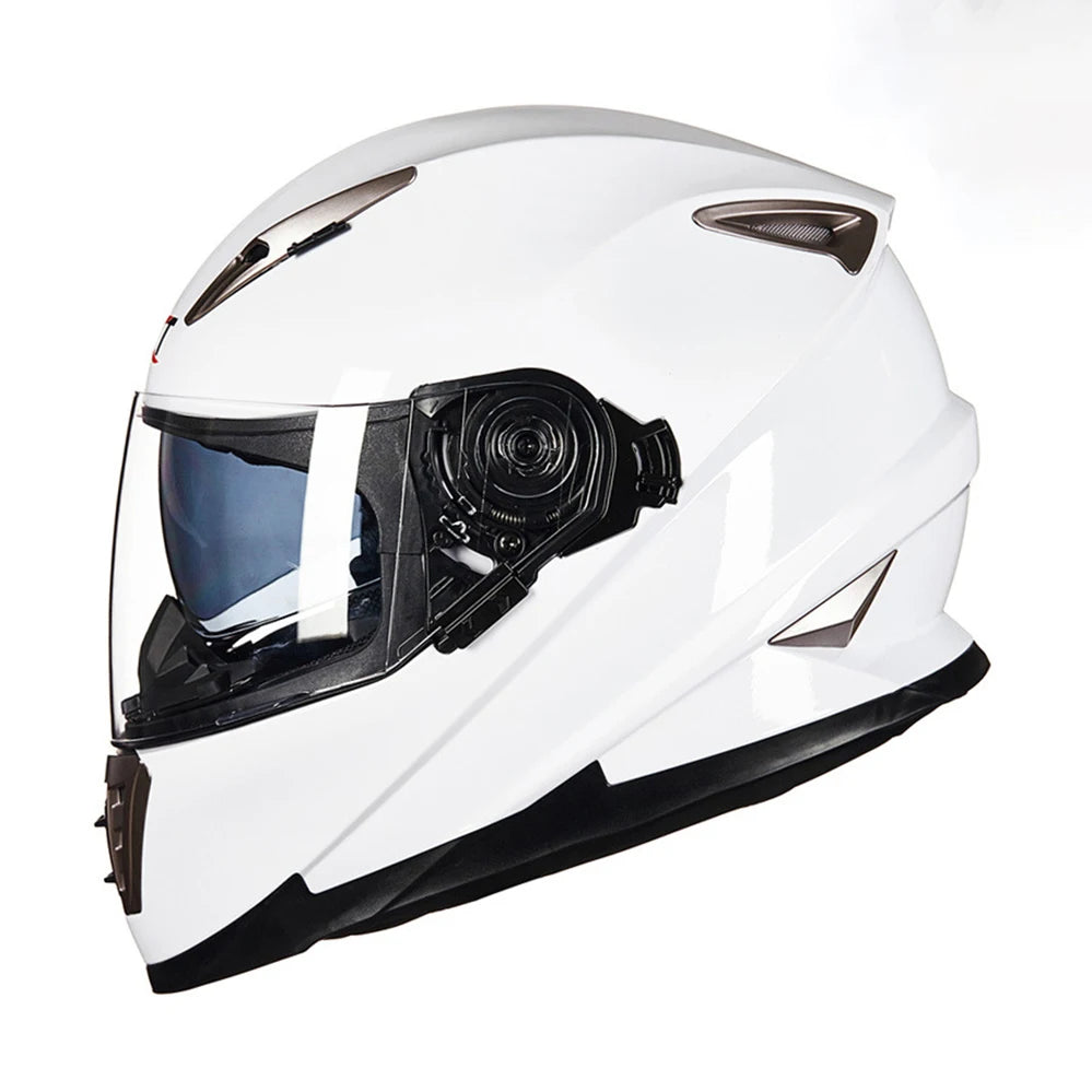 Full Face Motorcycle Helmet – DOT Approved, ABS Shell, M/L/XL