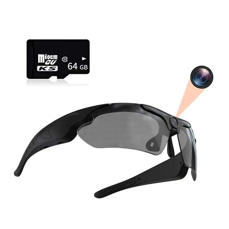 Smart Cycling Glasses with 1080p Camera – Bluetooth, Voice Assistant, 64GB