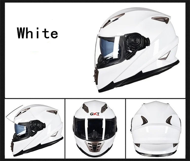 Full Face Motorcycle Helmet – DOT Approved, ABS Shell, M/L/XL