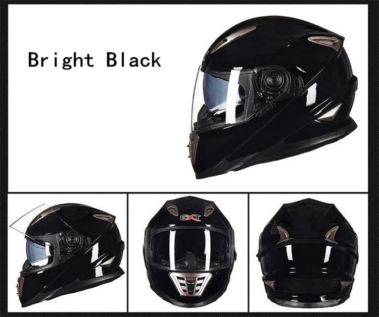 Full Face Motorcycle Helmet – DOT Approved, ABS Shell, M/L/XL
