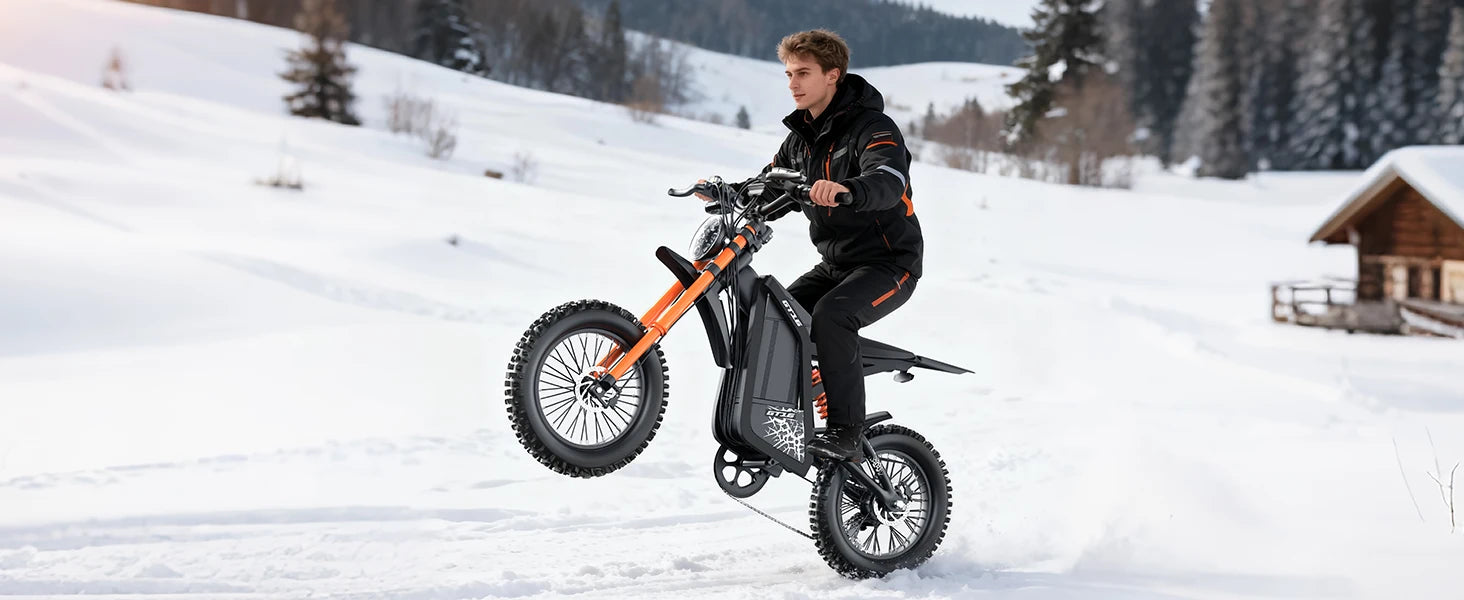 GT16 1500W Electric Motorcycle – 48V 25AH Battery, 65-Mile Range, 35 MPH
