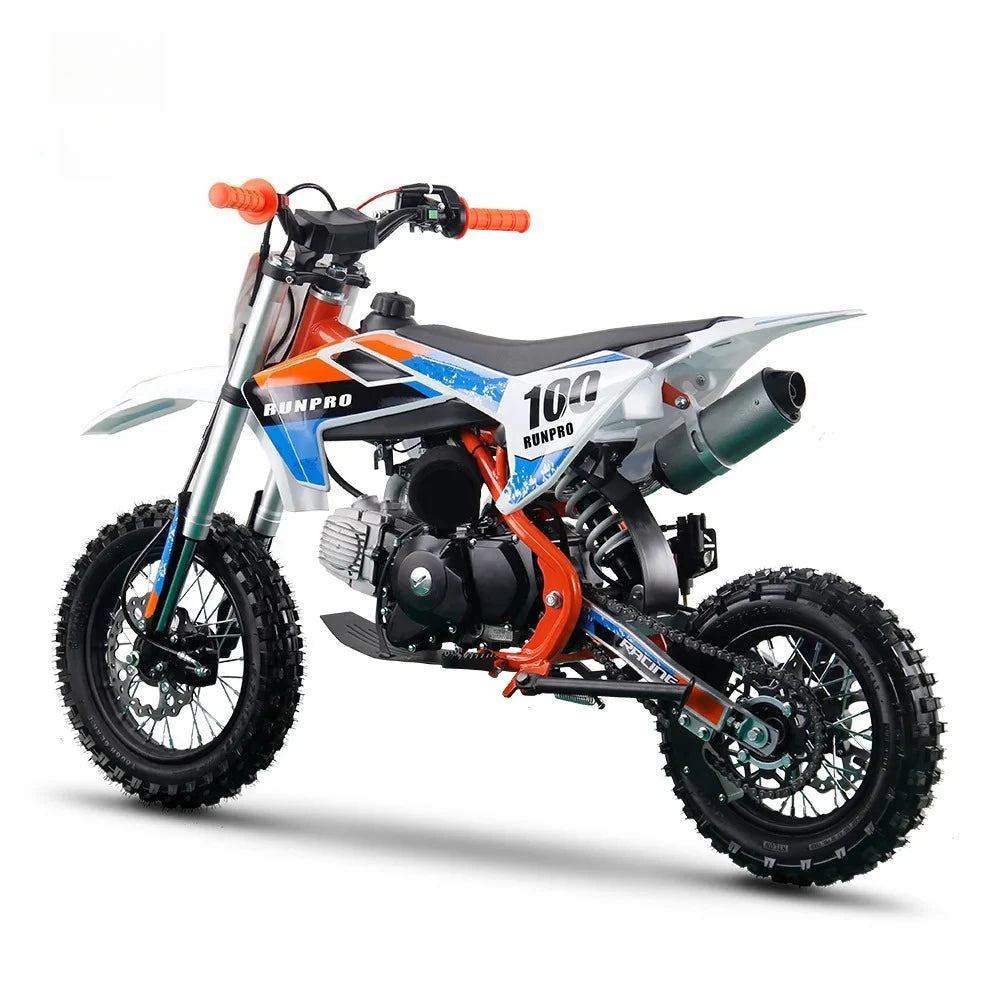 110cc Gas-Powered Dirt Bike – Off-Road Pit Bike with Hydraulic Suspension