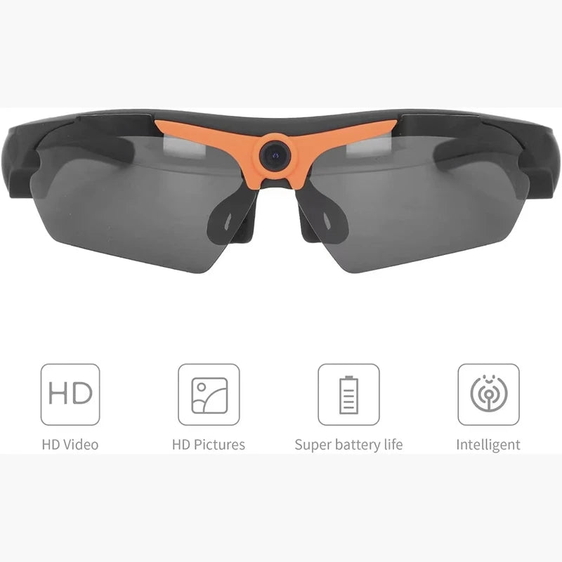 Smart Cycling Glasses with 1080p Camera – Bluetooth, Voice Assistant, 64GB
