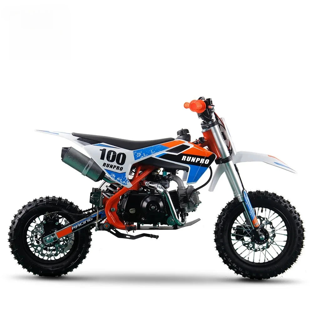 110cc Gas-Powered Dirt Bike – Off-Road Pit Bike with Hydraulic Suspension