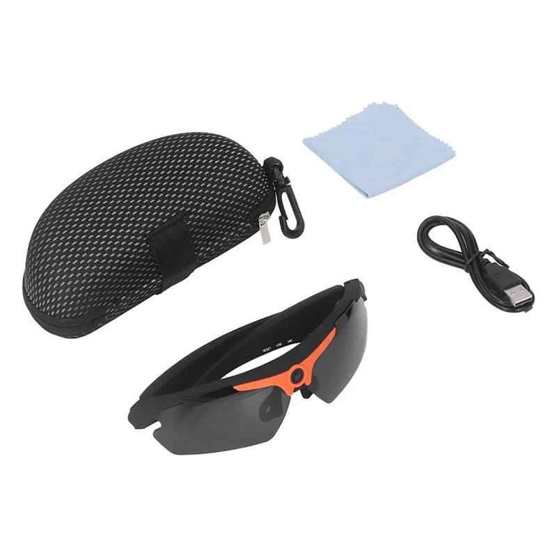 Smart Cycling Glasses with 1080p Camera – Bluetooth, Voice Assistant, 64GB