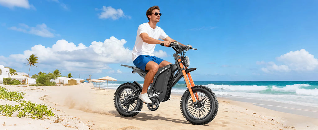 GT16 1500W Electric Motorcycle – 48V 25AH Battery, 65-Mile Range, 35 MPH