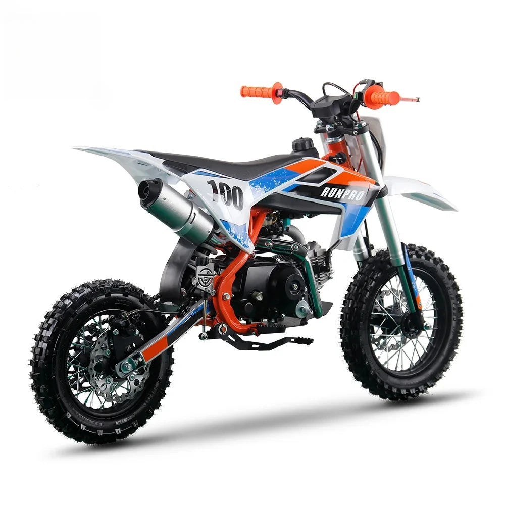 110cc Gas-Powered Dirt Bike – Off-Road Pit Bike with Hydraulic Suspension